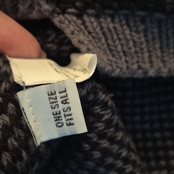 Planet By Lauren G Inside Out/reverse Sweater Black/Gray Raglan Sleeves OS - Picture 6 of 8